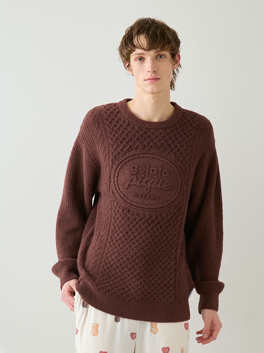 HOMME】アランプルオーバー(ニットプルオーバー)｜ルームウェア