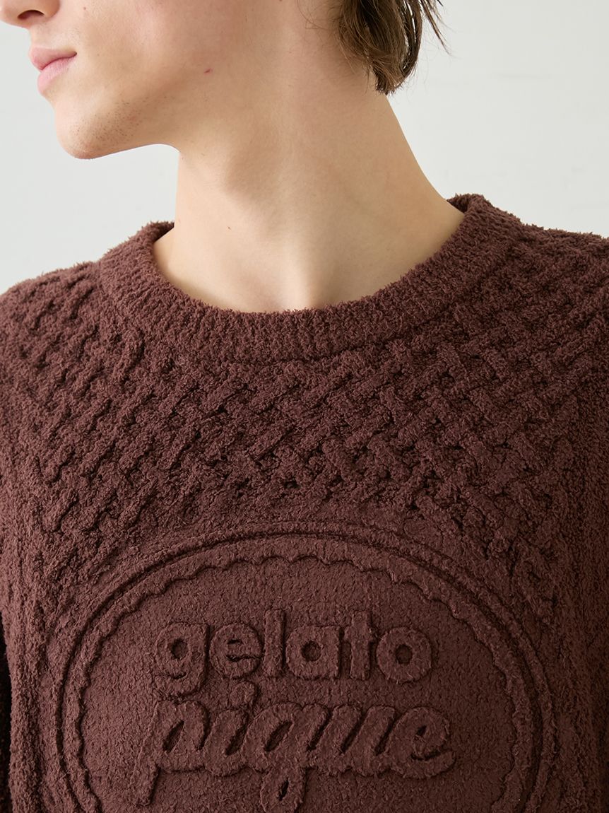 HOMME】アランプルオーバー(ニットプルオーバー)｜ルームウェア