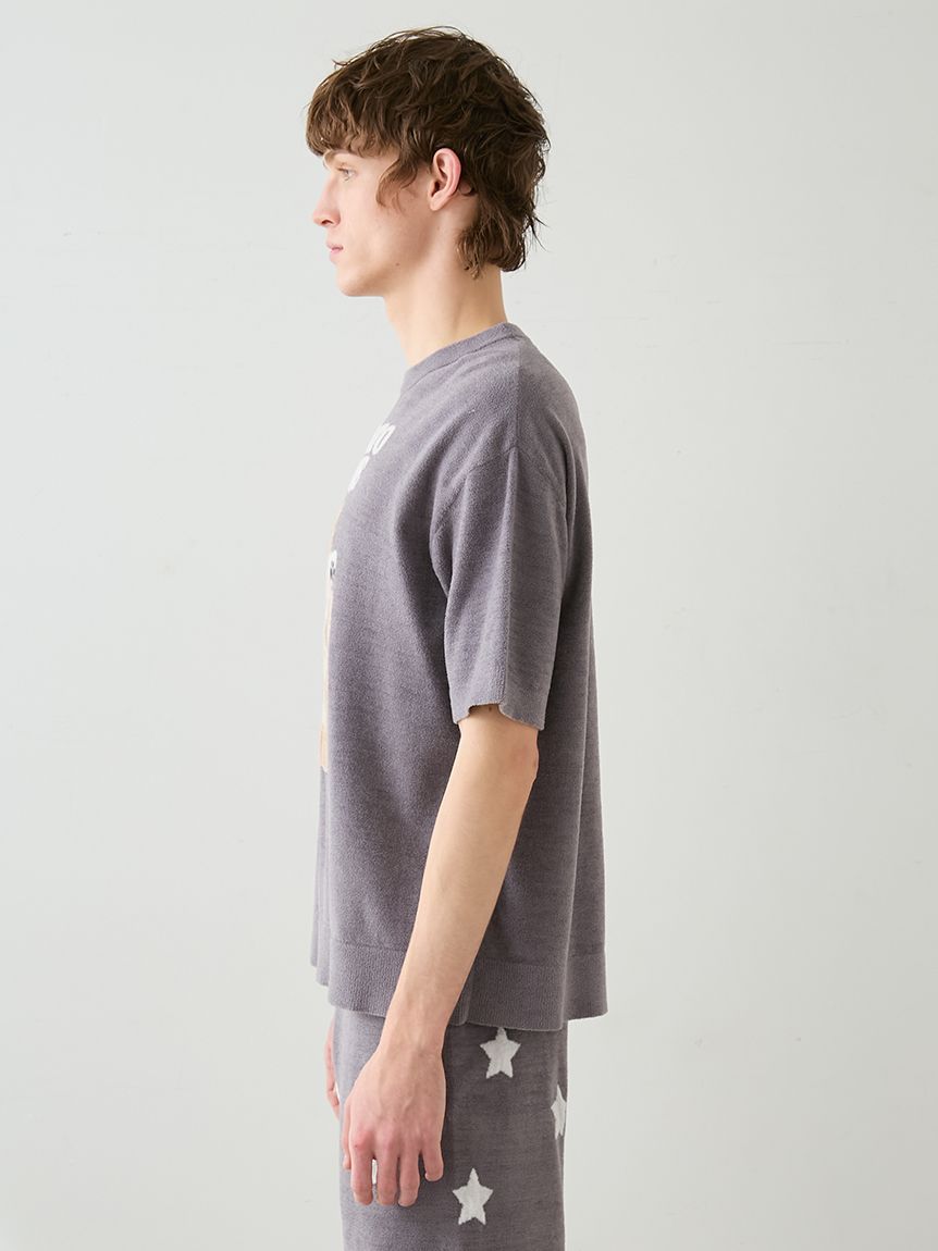 ONLINE限定カラーあり】【HOMME】ドッグジャガードプルオーバー(ニット