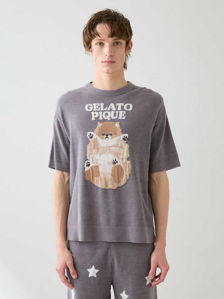 GELATO PIQUE 薄紫 Tシャツ&長ズボンセット gelato pique（ジェラートピケ） パジャマ ルームウェア 「ラッピング