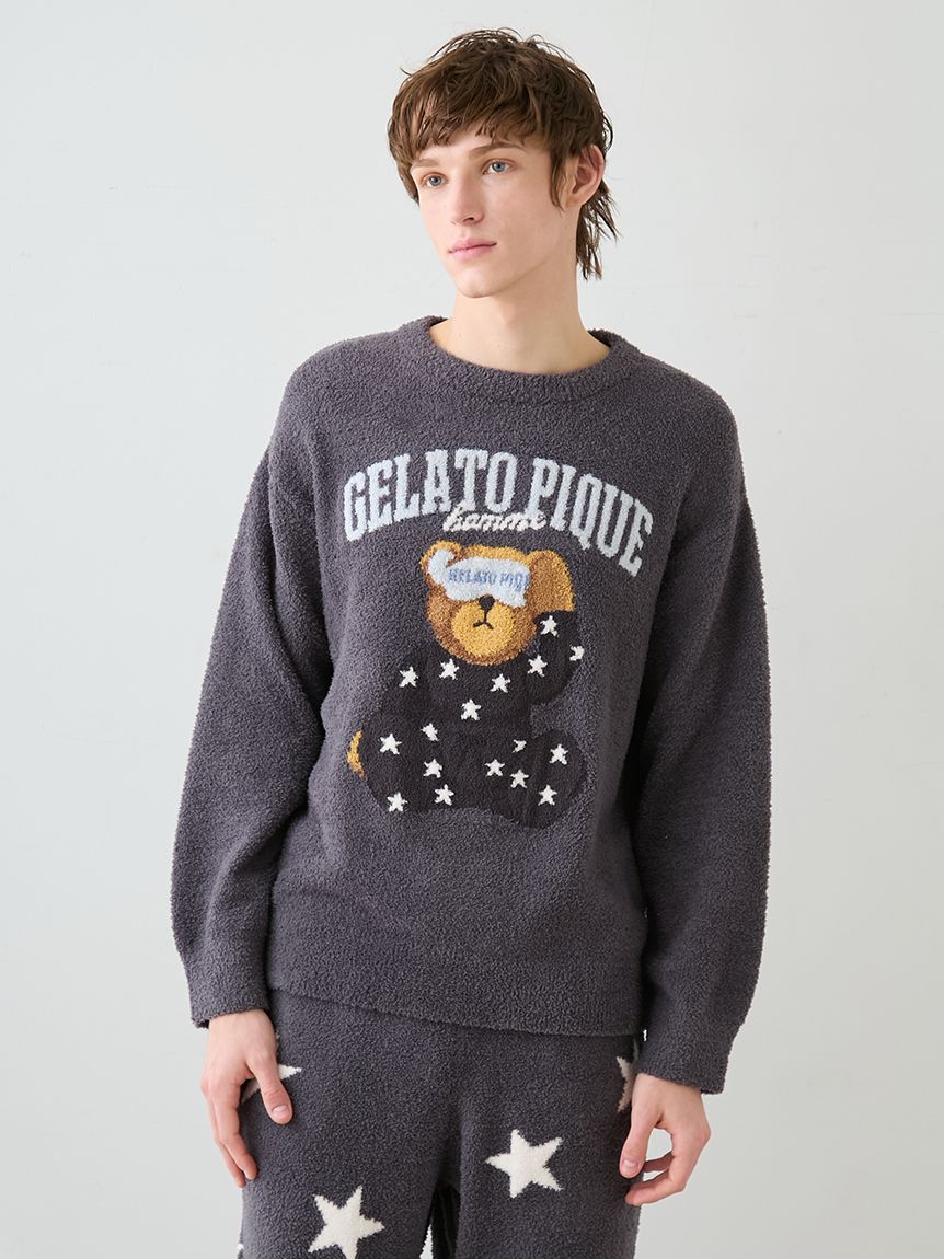 HOMME】べビモコグッドモーニングベアプルオーバー(ニットプルオーバー