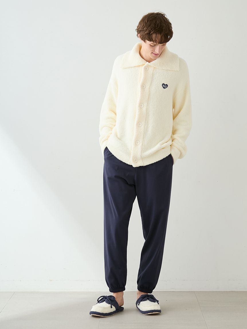 HOMME】べビモコハートロゴ刺繍カーディガン(カーディガン・ガウン
