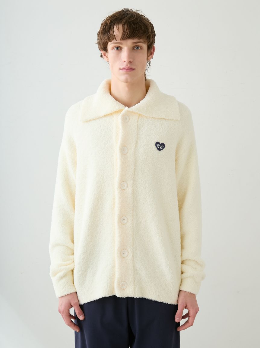 HOMME】べビモコハートロゴ刺繍カーディガン(カーディガン・ガウン