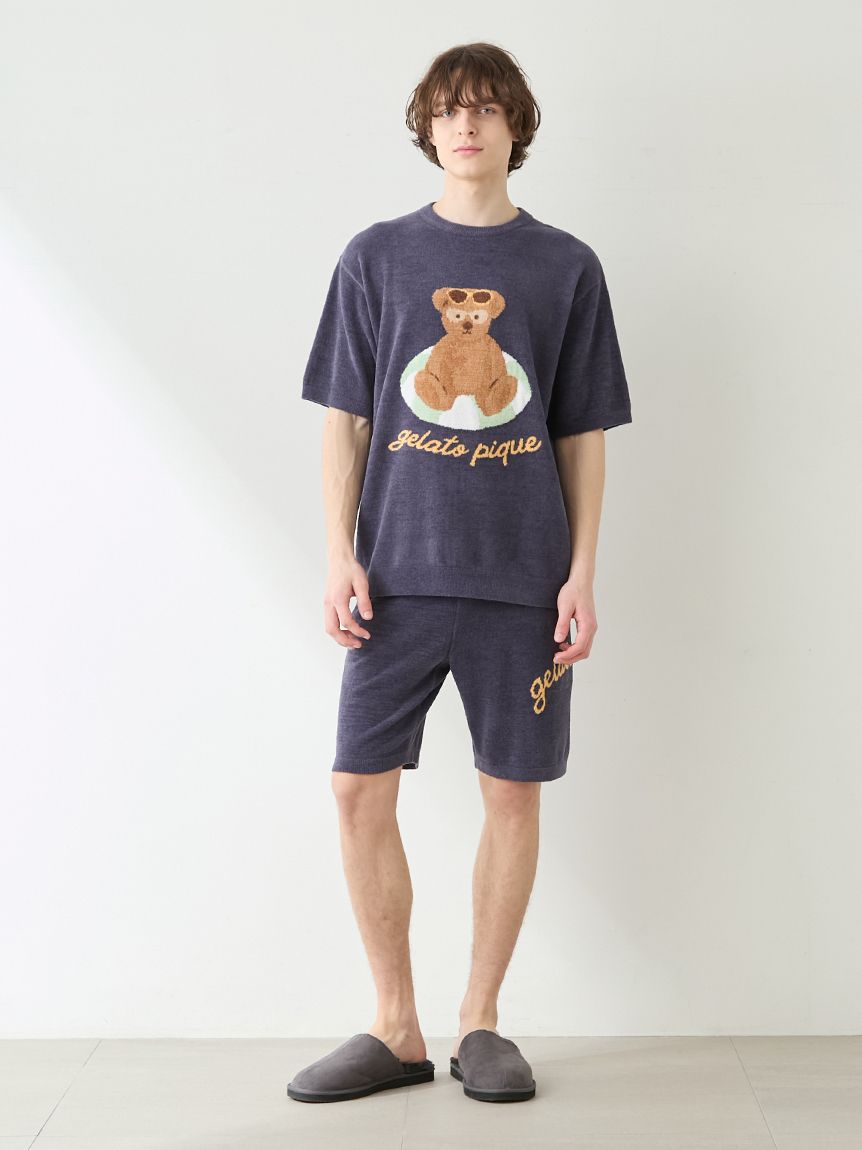 HOMME】 サマーベアジャガードプルオーバー(カットソー・Tシャツ