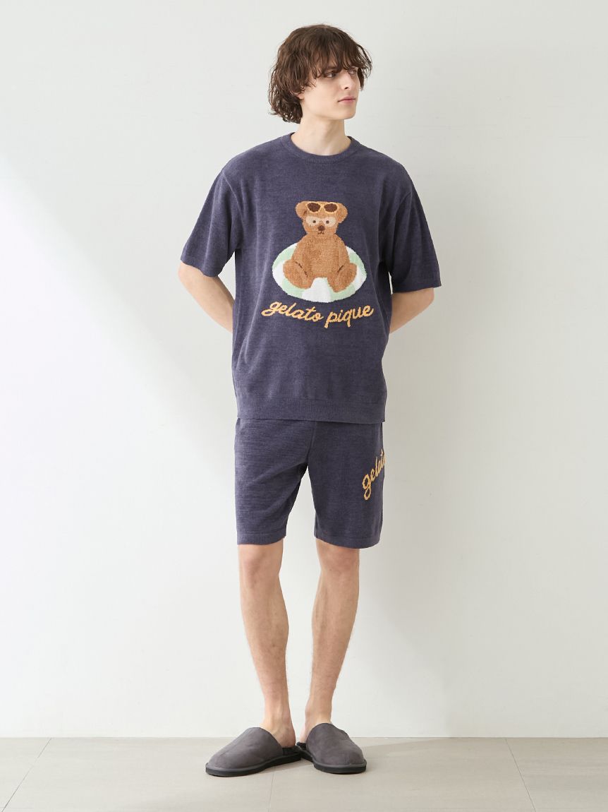 HOMME】 サマーベアジャガードプルオーバー(カットソー・Tシャツ