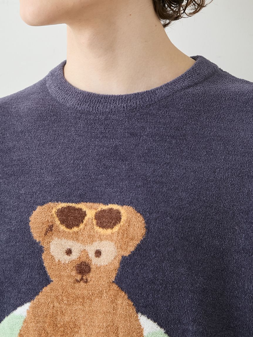 HOMME】 サマーベアジャガードプルオーバー(カットソー・Tシャツ