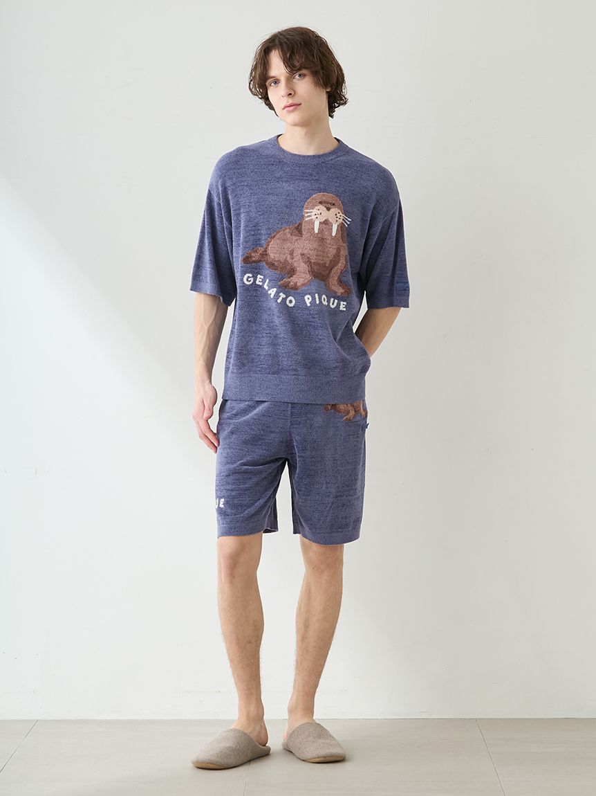 HOMME】【接触冷感】スムーズィーliteシーアニマルジャガードプル