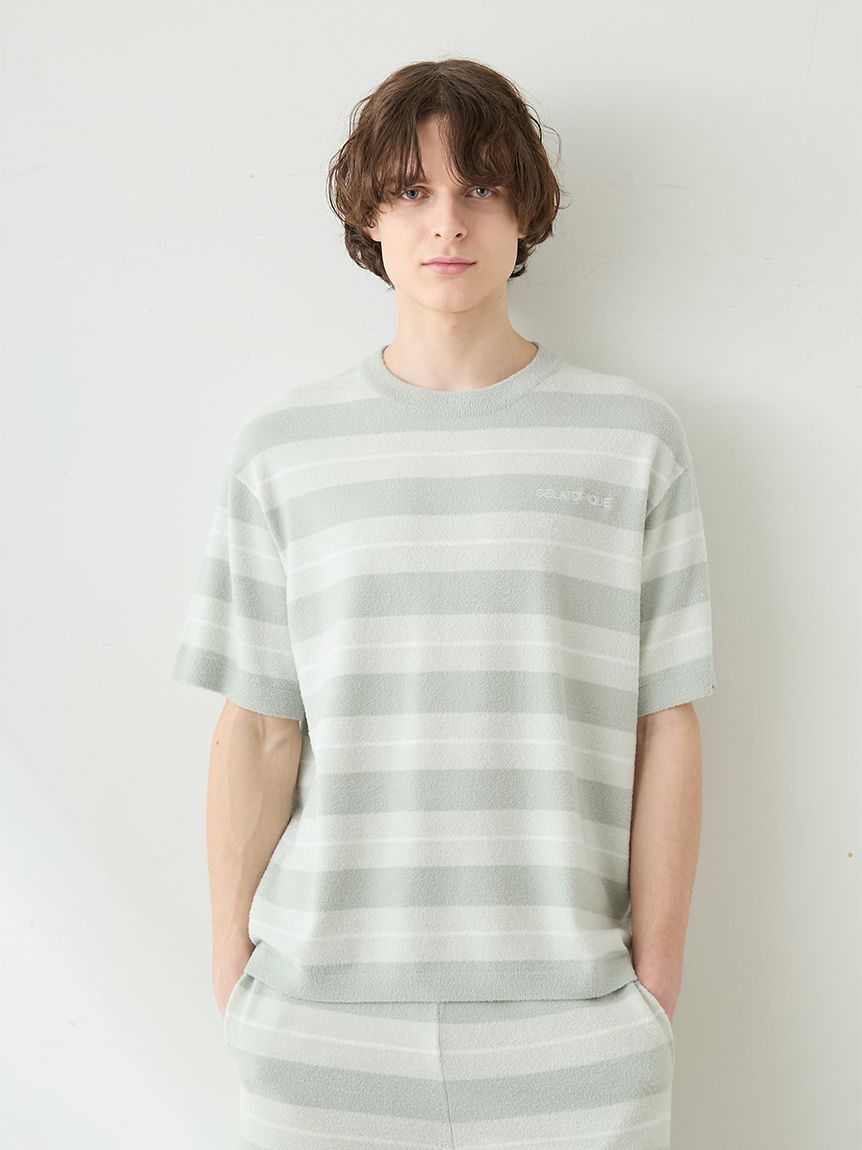 HOMME】【接触冷感】スムーズィーliteクールランダムボーダープル 