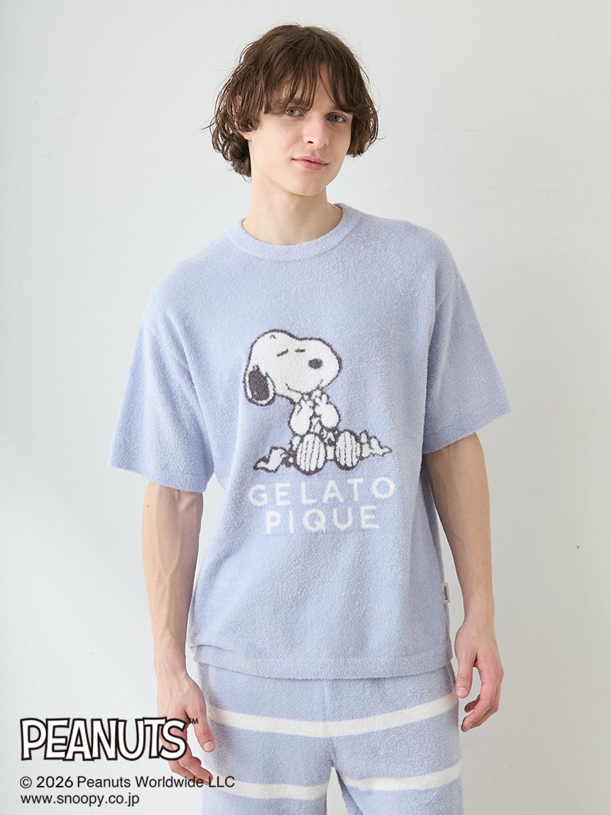PEANUTS】【HOMME】スムーズィージャガードプルオーバー(カットソー・T