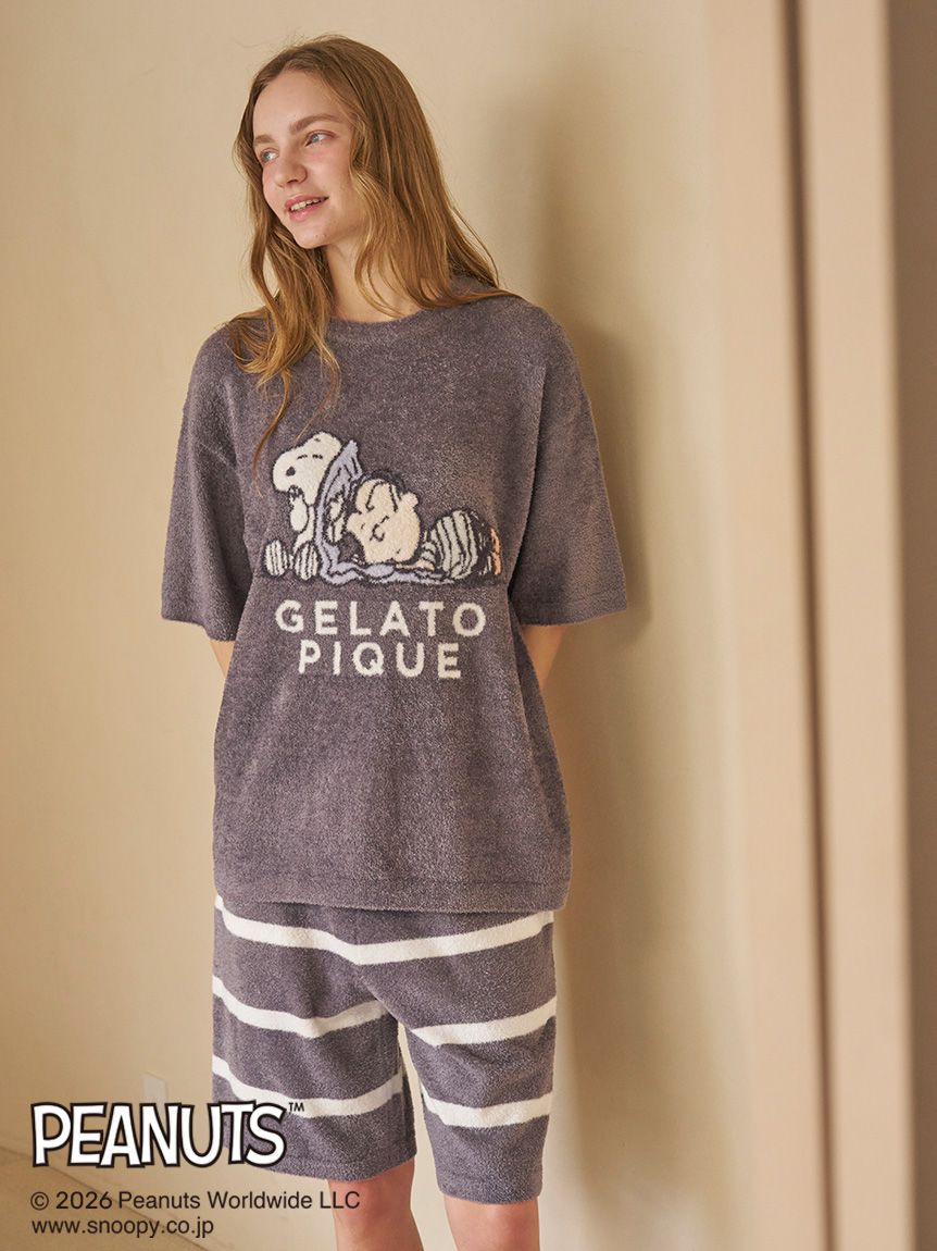 PEANUTS】【HOMME】スムーズィージャガードプルオーバー(カットソー・T