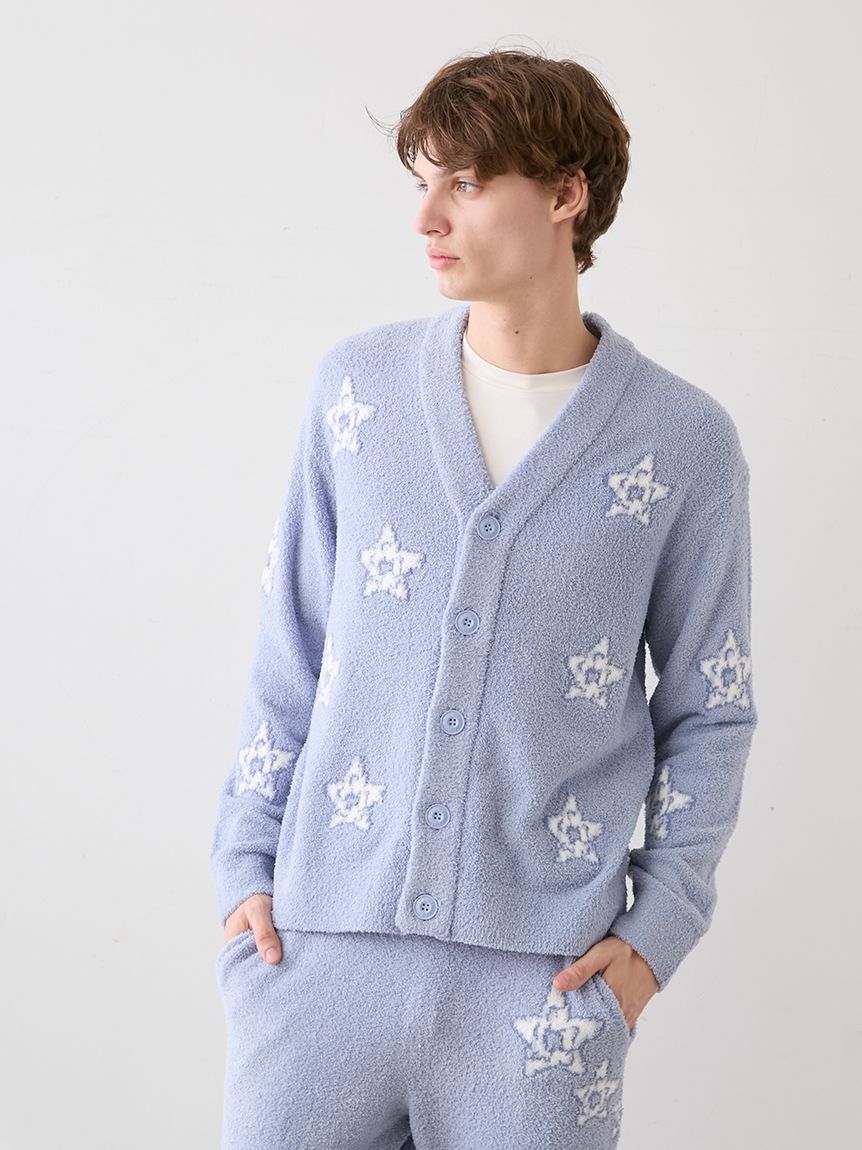 HOMME】ベビモコスペースシップジャガードカーディガン(カーディガン