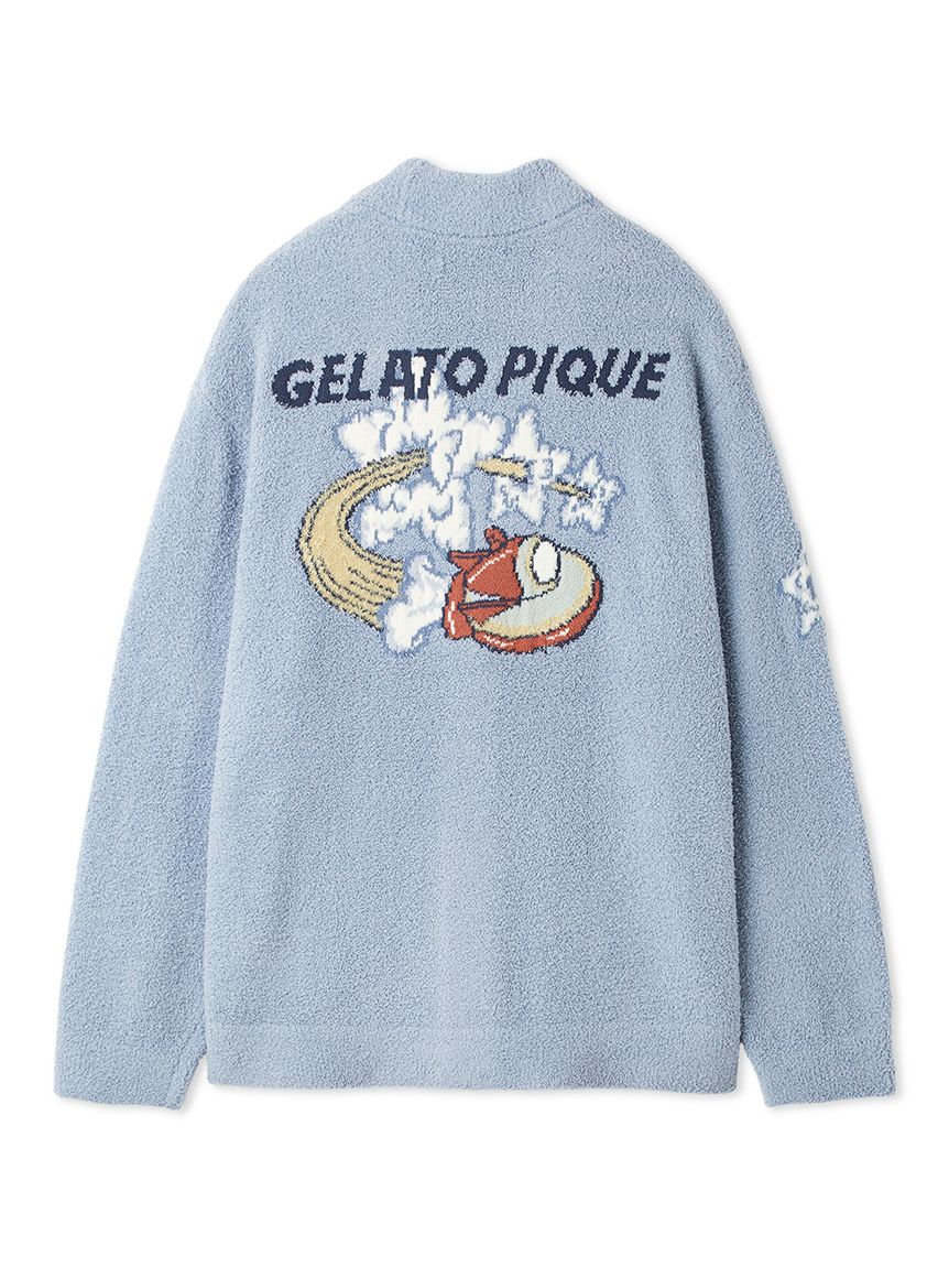 HOMME】ベビモコスペースシップジャガードカーディガン(カーディガン