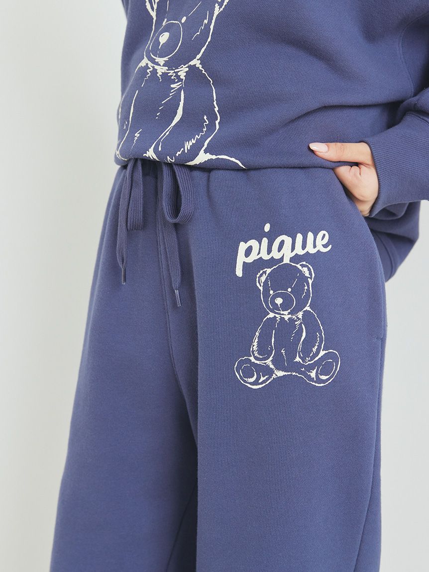 UNISEX】裏毛ワンポイントロングパンツ｜ルームウェア・パジャマ通販の