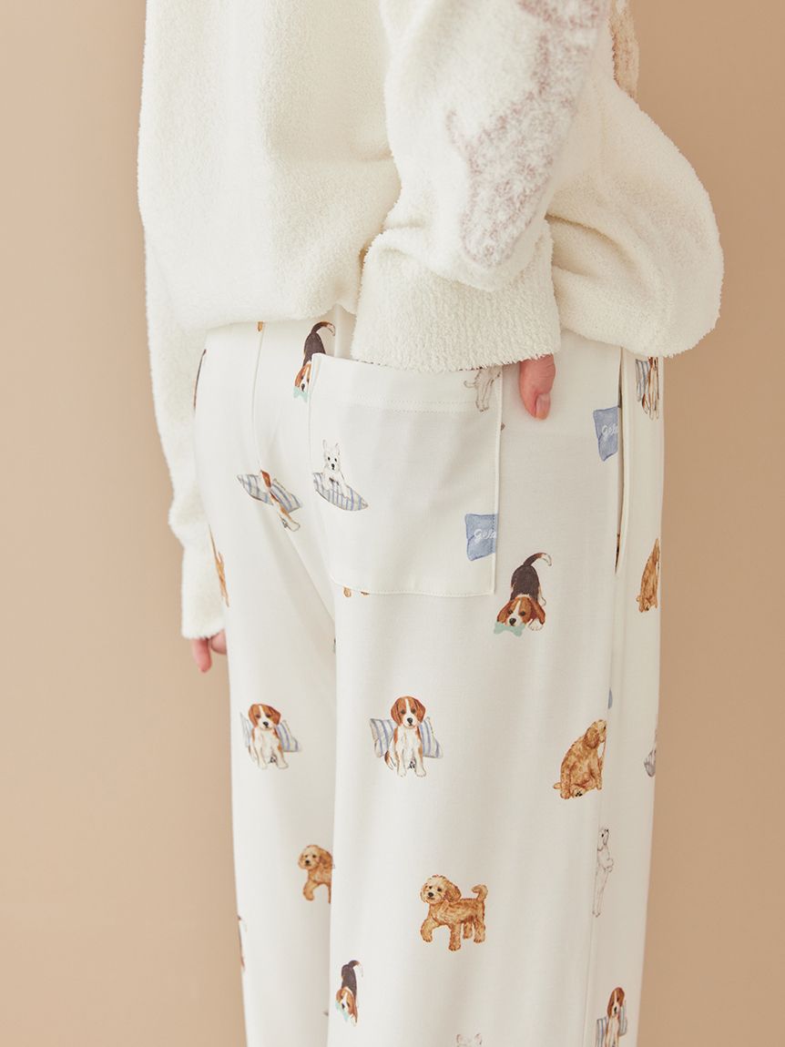 UNISEX】プレイフルDOG柄ロングパンツ｜ルームウェア・パジャマ通販の