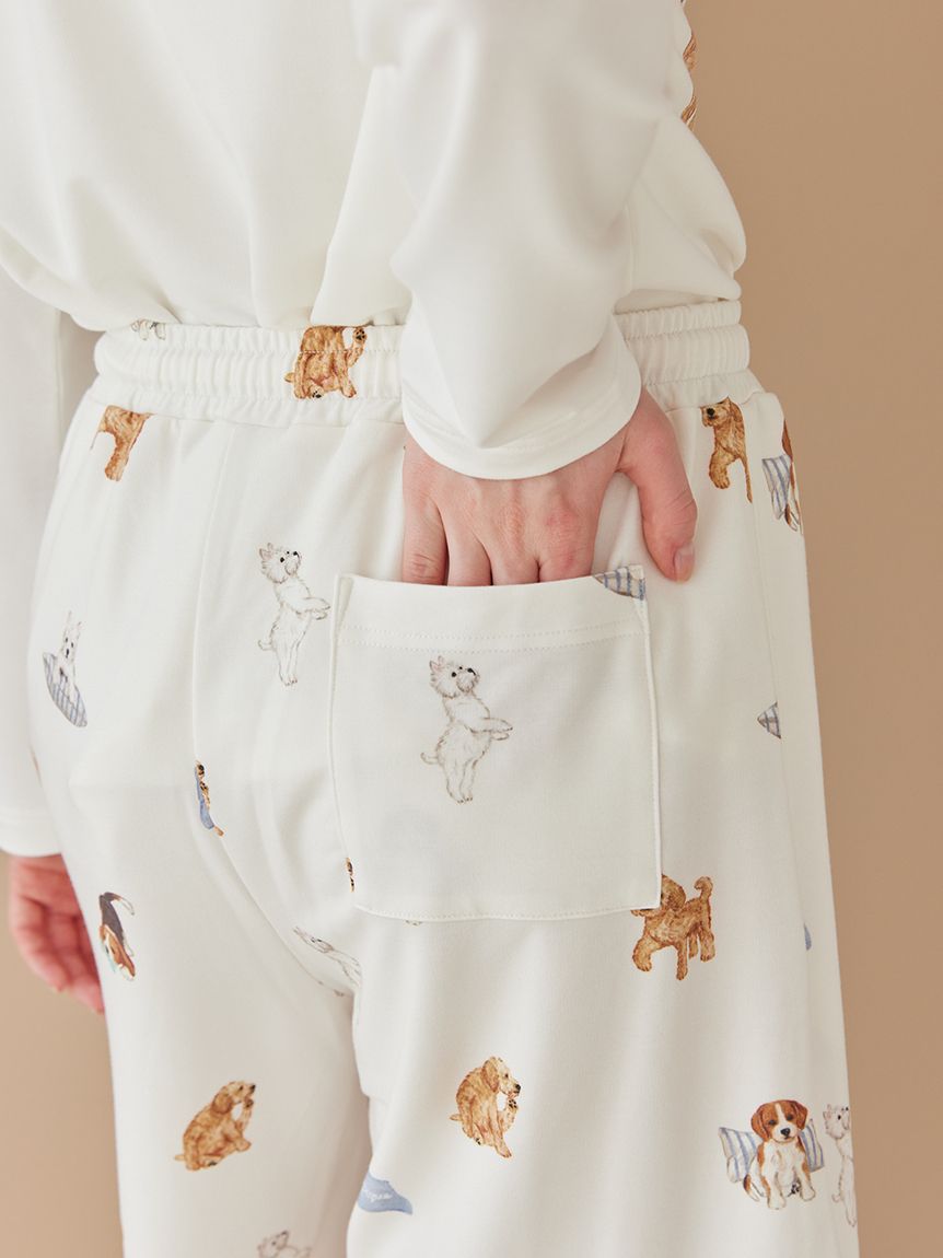 UNISEX】プレイフルDOG柄ハーフパンツ｜ルームウェア・パジャマ通販の