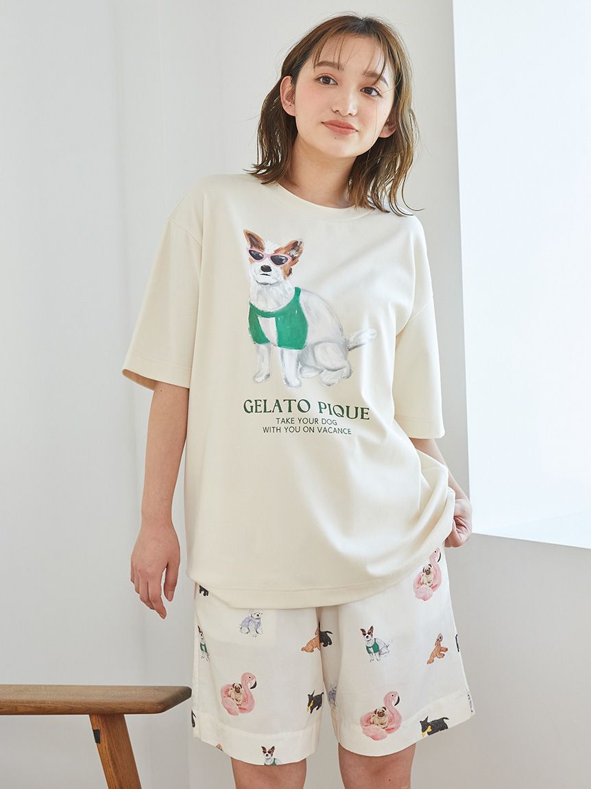 UNISEX】ワンポイントTシャツ｜ルームウェア・パジャマ通販の