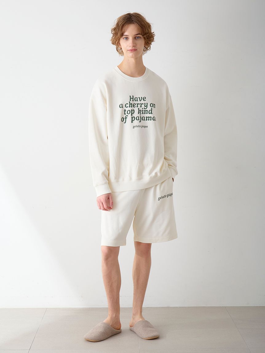 ヒメシャラ【品番3356】 UNISEX】裏毛プルオーバー｜ルームウェア・パジャマ通販のGELATO PIQUE