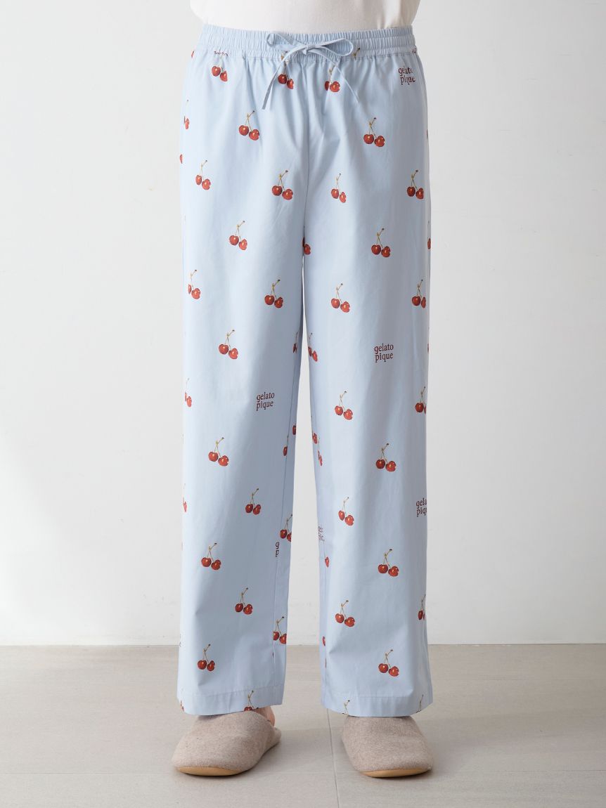 UNISEX】チェリー柄ロングパンツ｜ルームウェア・パジャマ通販のGELATO