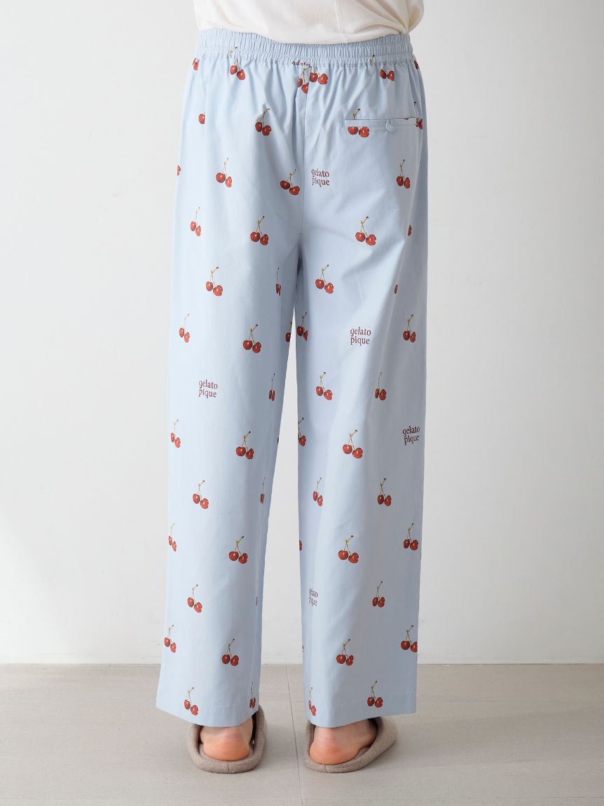 UNISEX】チェリー柄ロングパンツ｜ルームウェア・パジャマ通販のGELATO