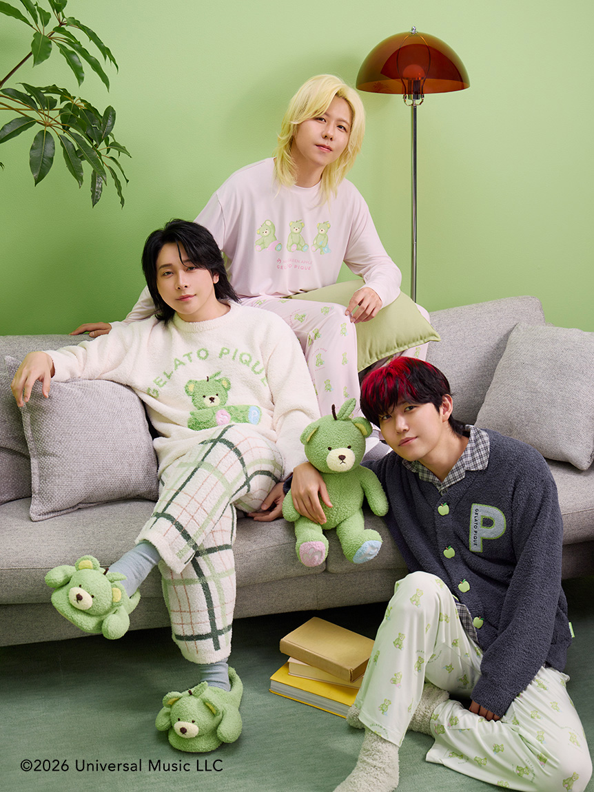 Mrs. GREEN APPLE】【ユニセックス】ベアルームシューズ｜ルームウェア