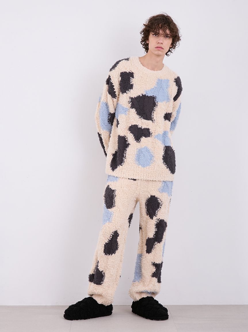 WILDSIDE】【UNISEX】ケーブルニットロングパンツ｜ルームウェア 