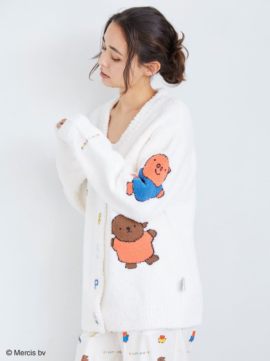 Dick Bruna】【UNISEX】ベビモコ総柄ジャガードカーディガン｜ルームウェア・パジャマ通販のGELATO PIQUE  HOMME（ジェラートピケ オム） 公式サイト