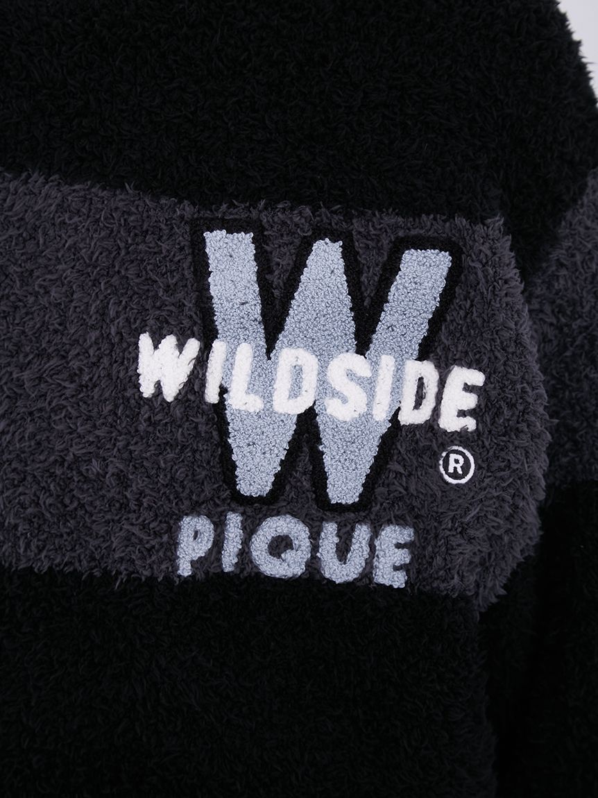 ジェラートピケ　ジェラートボーダープルオーバー＆ジェラートボーダーロング　ロゴ WILDSIDE】【UNISEX】ジェラートボーダープルオーバー(トップス
