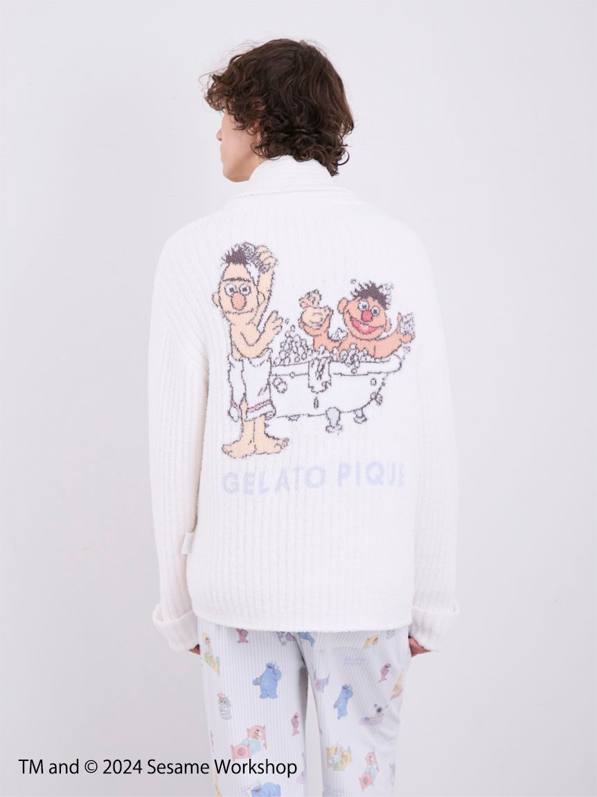 SESAME STREET】【UNISEX】モチーフジャガードショールカーディガン｜ルームウェア・パジャマ通販のGELATO PIQUE HOMME（ ジェラートピケ オム） 公式サイト