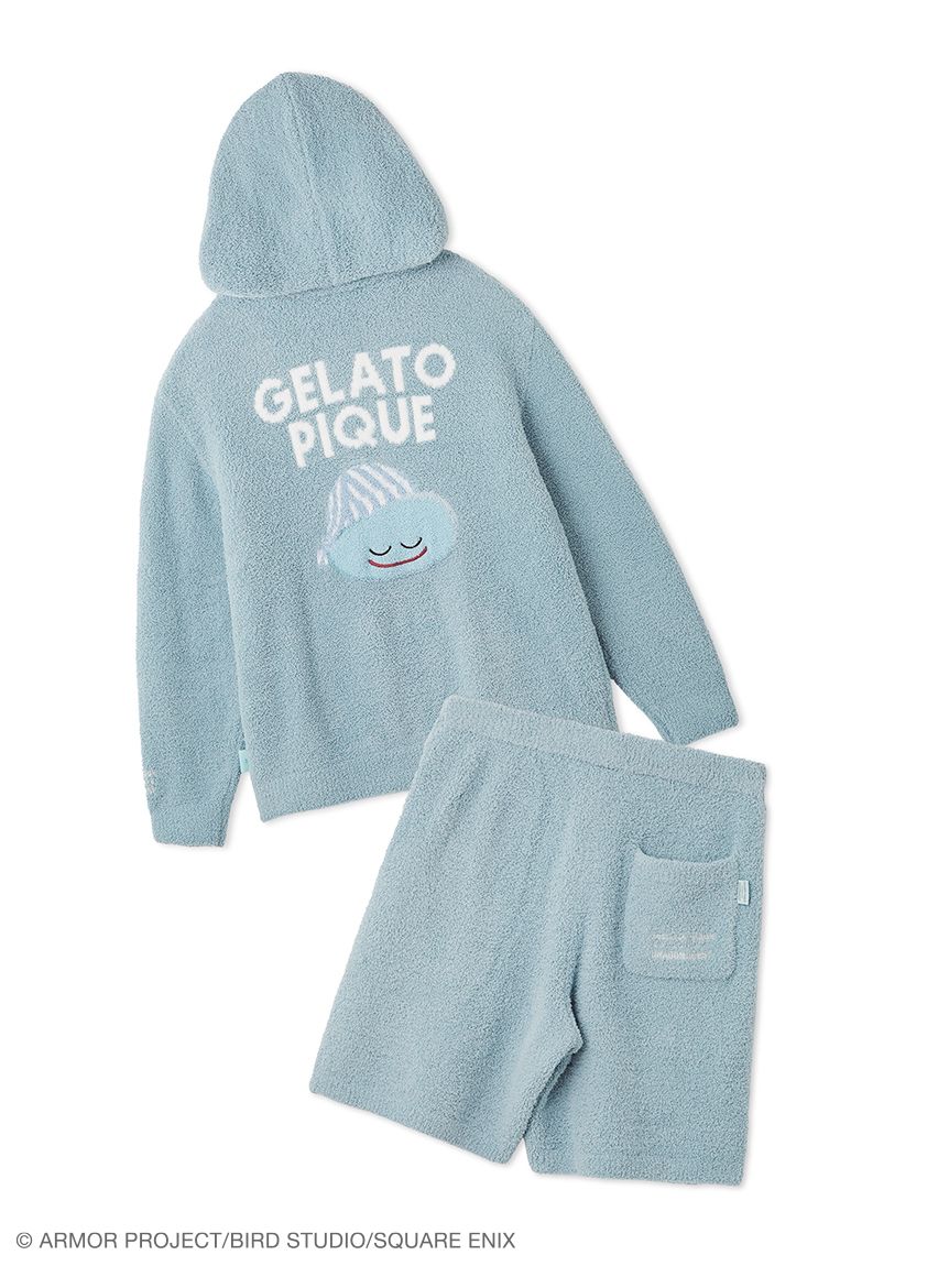 スライム M-L ハーフパンツのみ ジェラピケ ドラゴンクエスト】【ユニセックス】パウダースライムパーカ