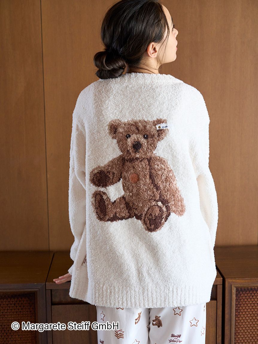 Steiff】【UNISEX】パウダージャガードカーディガン｜ルームウェア
