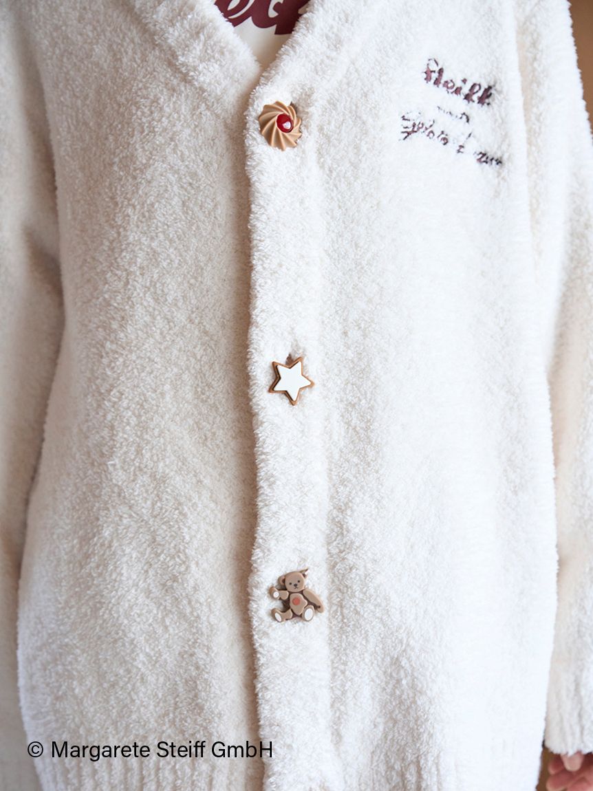 Steiff】【UNISEX】パウダージャガードカーディガン｜ルームウェア