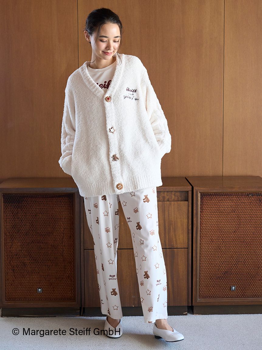 ジェラートピケ 【Steiff】【UNISEX】パウダージャガードカーディガン Steiff】【UNISEX】パウダージャガードカーディガン｜ルームウェア