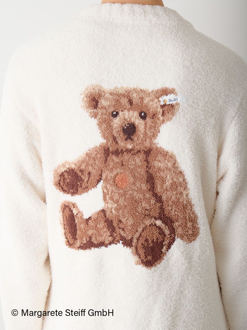 Steiff】【UNISEX】パウダージャガードカーディガン｜ルームウェア