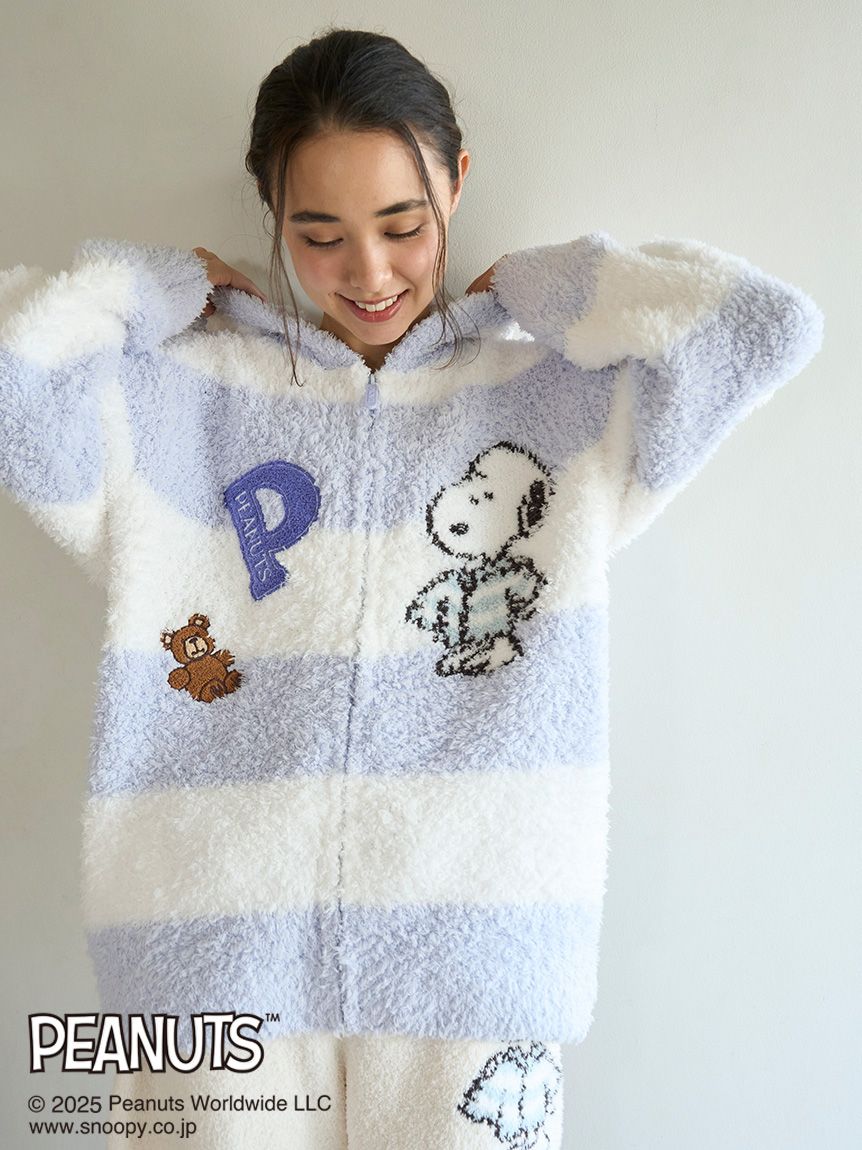 PEANUTS】【UNISEX】オリジナルアート ジャガードパーカ｜ルームウェア
