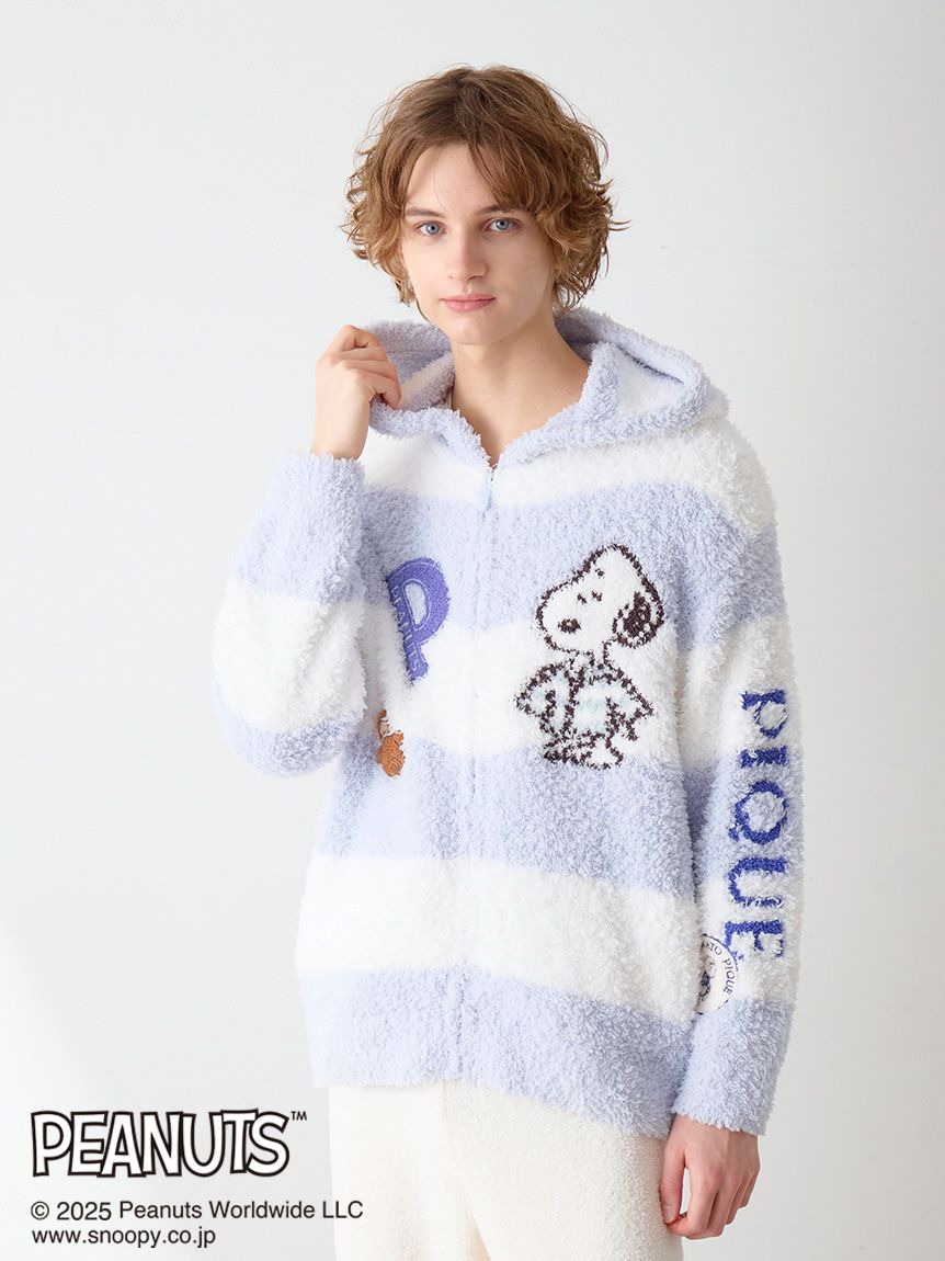 PEANUTS】【UNISEX】オリジナルアート ジャガードパーカ｜ルームウェア