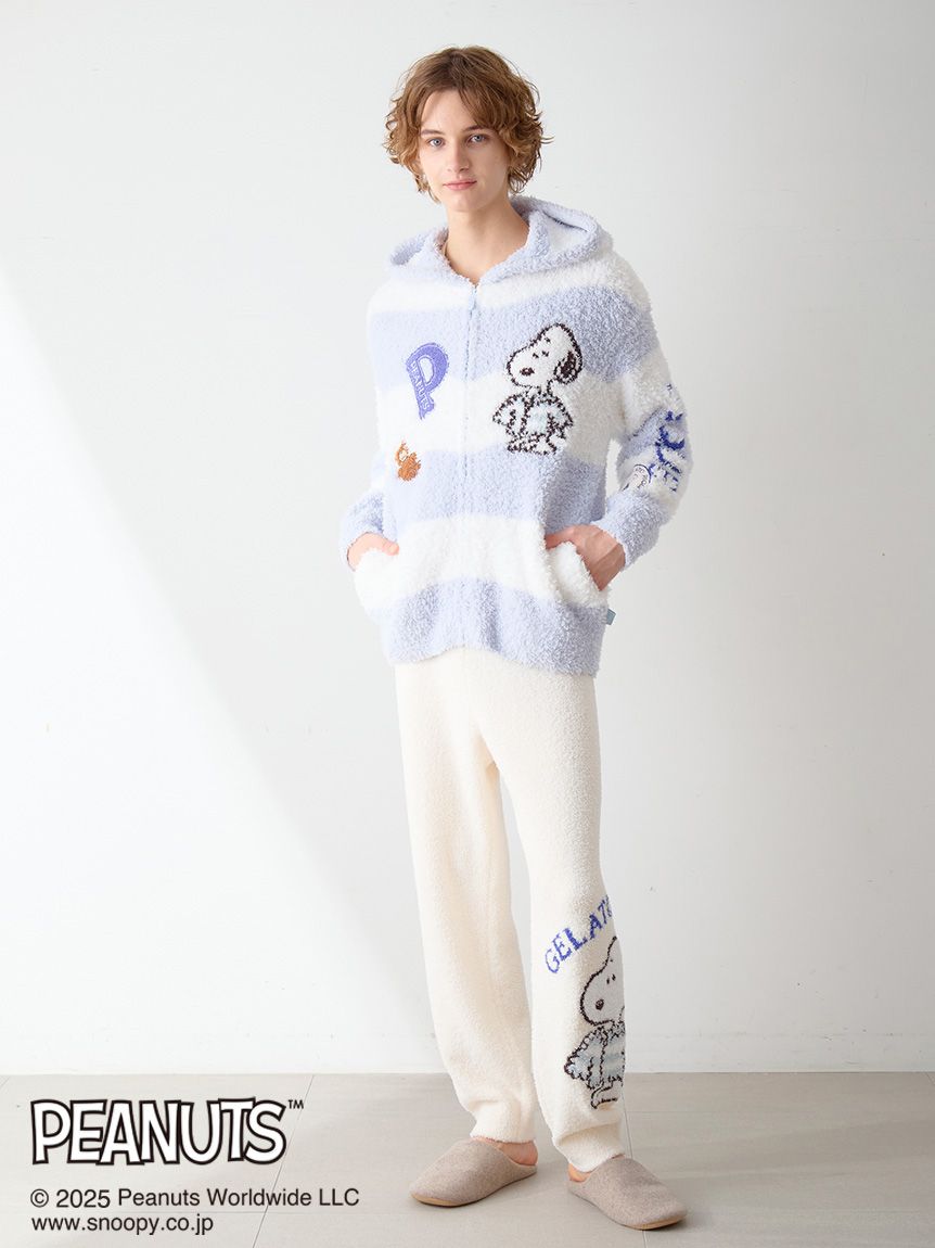 PEANUTS】【UNISEX】オリジナルアート ジャガードパーカ｜ルームウェア