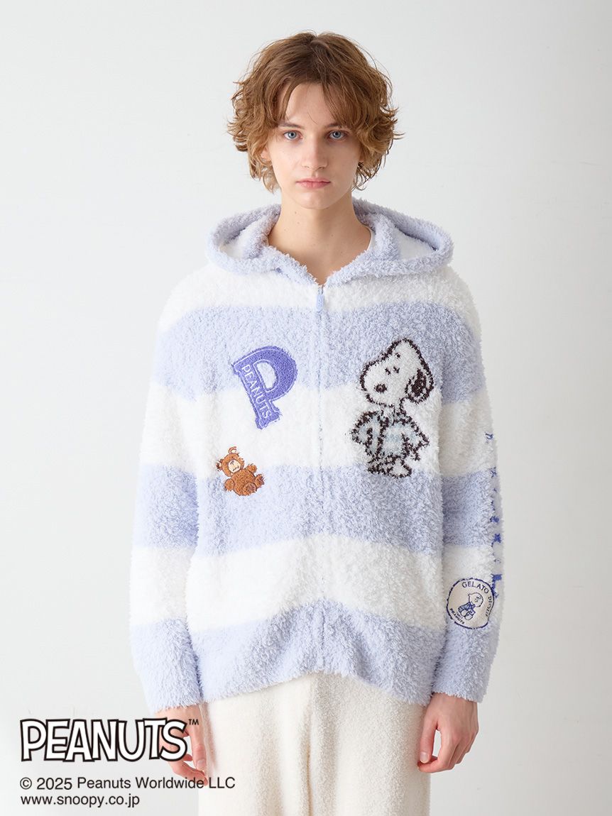 PEANUTS】【UNISEX】オリジナルアート ジャガードパーカ｜ルームウェア