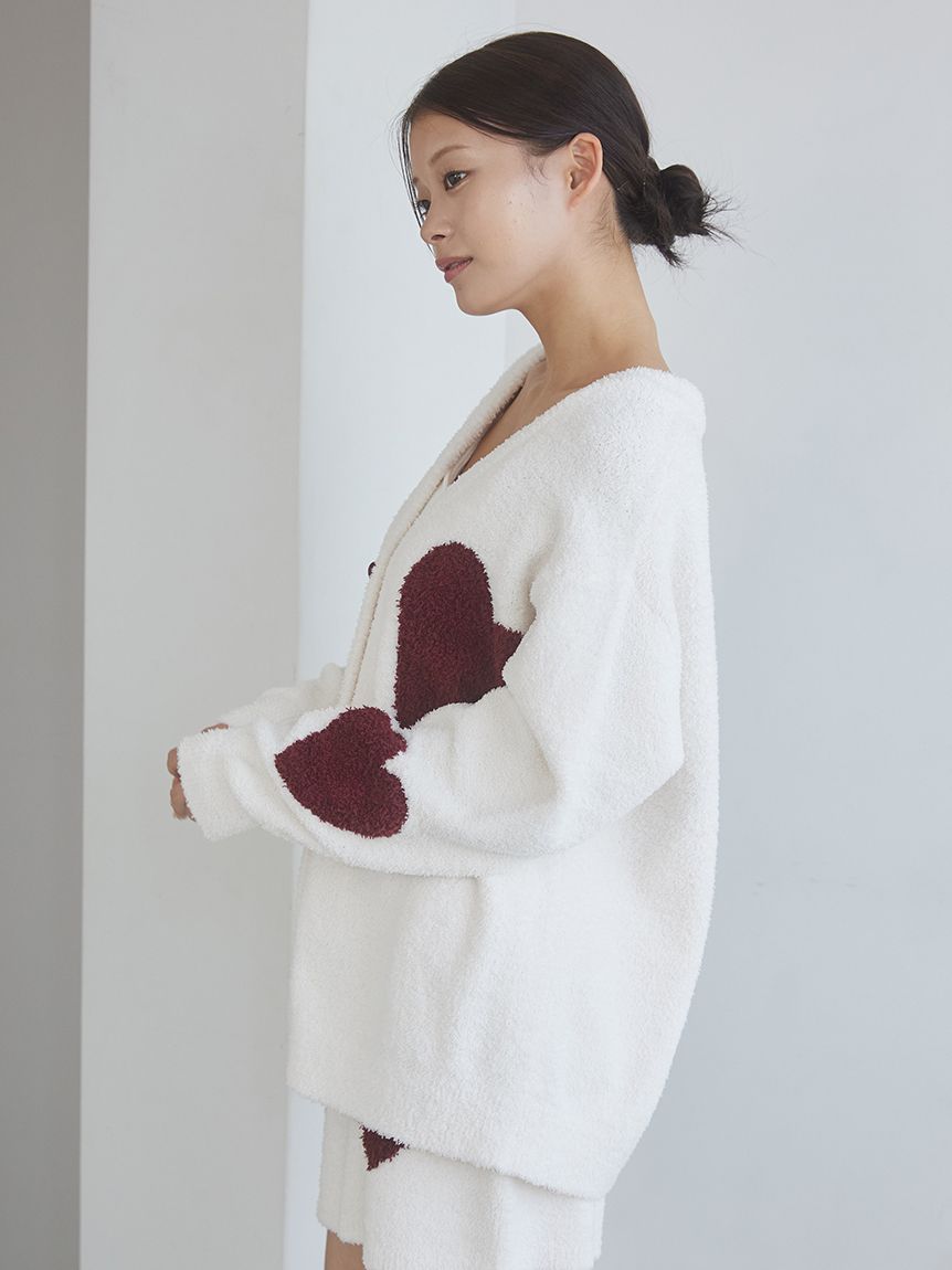 ONLINE限定】【UNISEX】ハートジャガードカーディガン｜ルームウェア