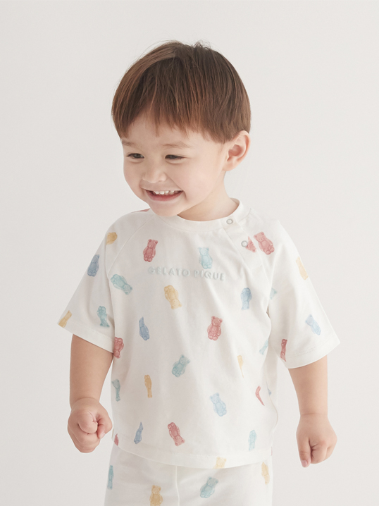 BABY】チューイーベア柄Tシャツ(カットソー＆Tシャツ)｜ルームウェア