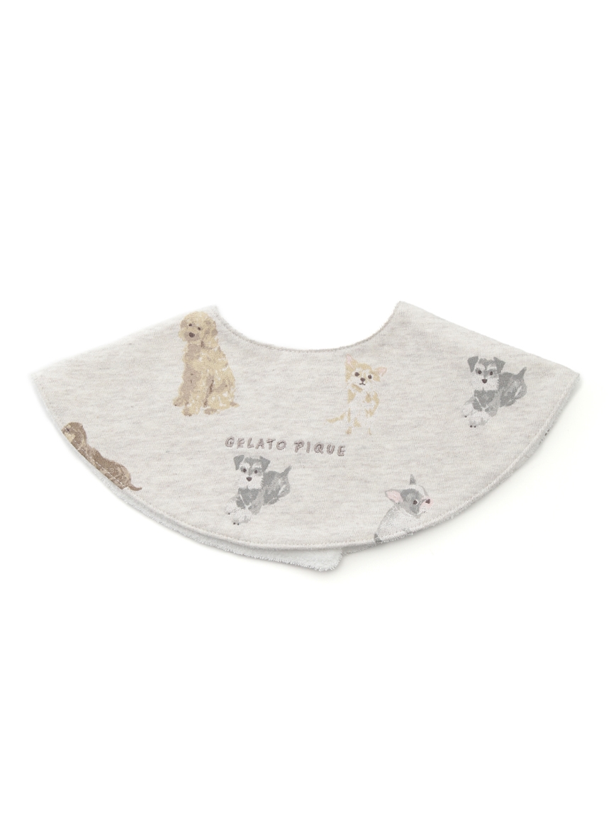 【BABY】DOGモチーフスタイ(GRY-F)