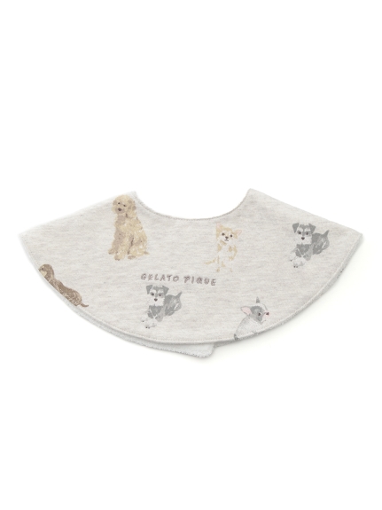 【BABY】DOGモチーフスタイ(GRY--)