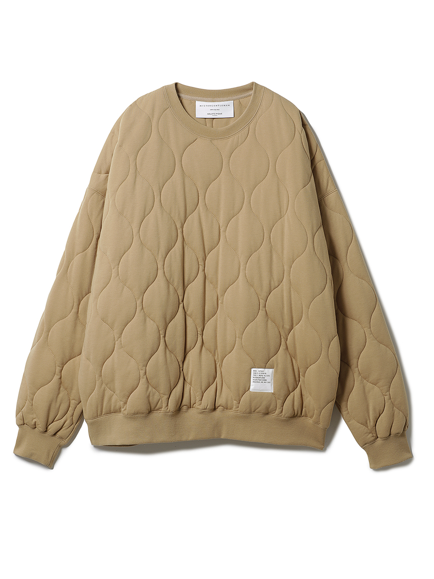 【MISTERGENTLEMAN×HOMME】QUILTED PULLOVER(BEG-M)