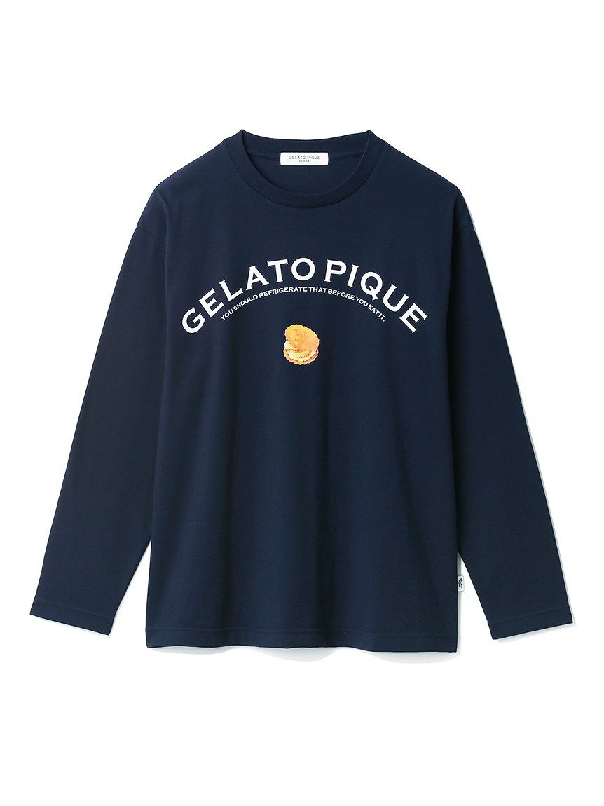 HOMME】ビスケットロゴロングTシャツ(カットソー・Tシャツ)｜ルームウェア・パジャマ通販のgelatopique（ジェラートピケ）公式サイト