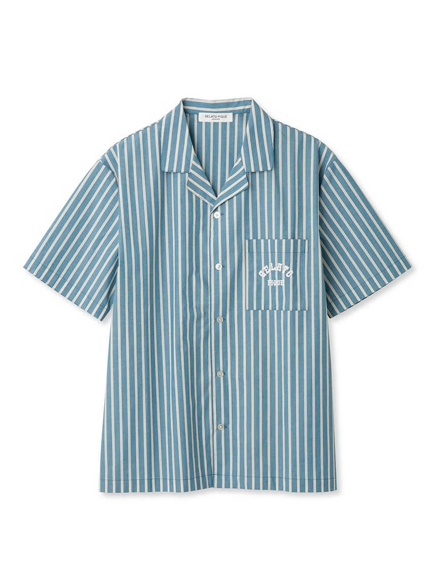 HOMME】ストライプパジャマシャツ(シャツ)｜ルームウェア・パジャマ