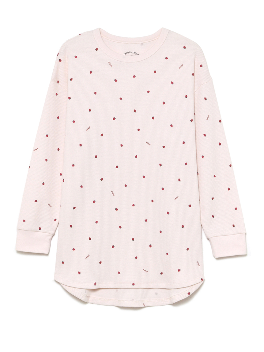 オフィシャルオンラインストア限定 Junior ストロベリー柄ジュニアプルオーバー カットソー Tシャツ ルームウェア パジャマ通販のgelatopique ジェラートピケ 公式サイト