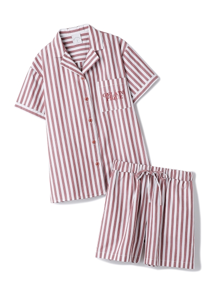 【JUNIOR】【ONLINE限定】ダイナーシャツ&ショートパンツSET(RED-130)