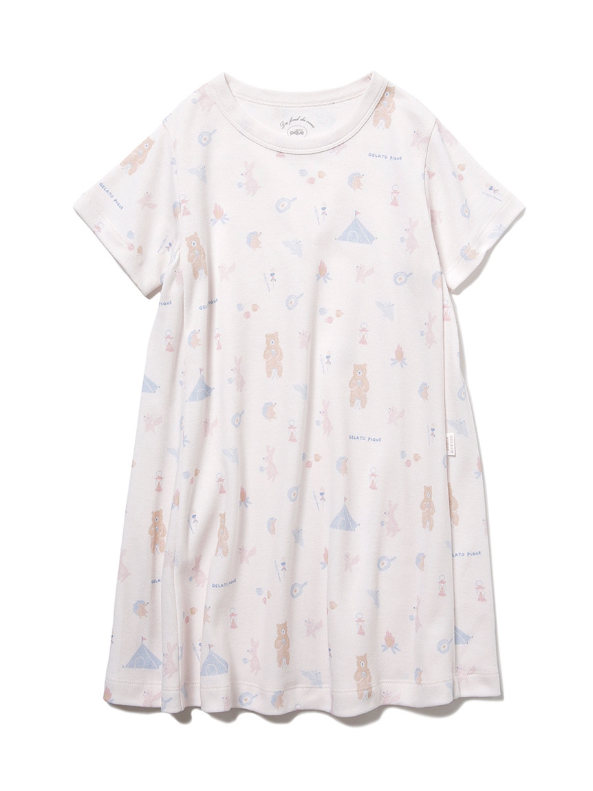 Kids アニマルキャンプモチーフ Kids ドレス ワンピース ルームウェア パジャマ通販のgelatopique ジェラートピケ 公式サイト