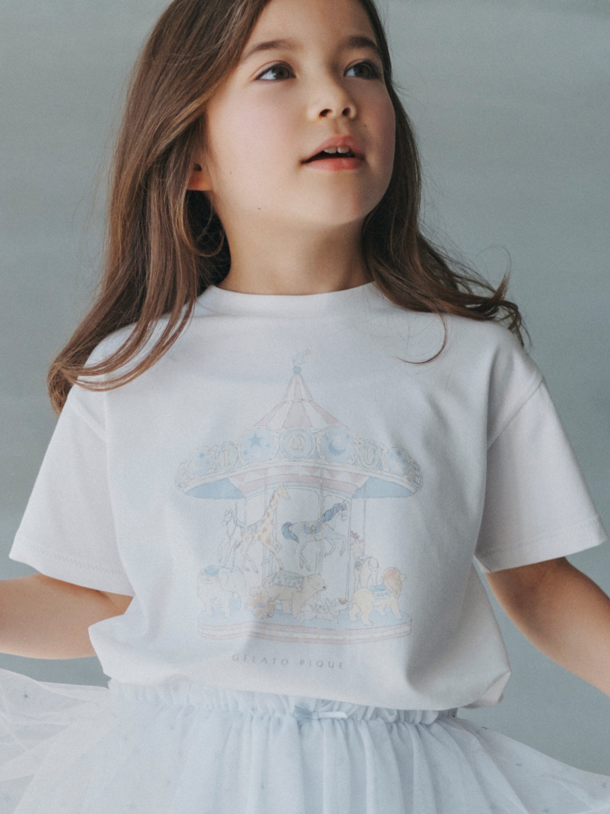 【KIDS】メリーゴーランドワンポイントTシャツ