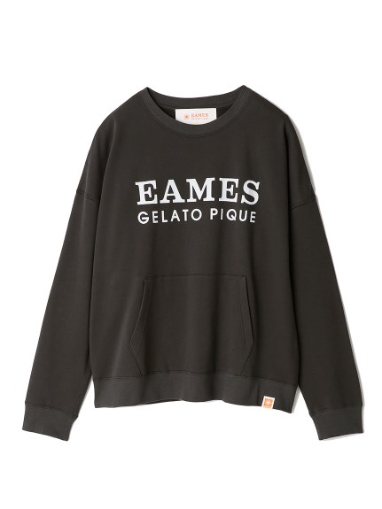 EAMES】リサイクルコットンロゴ裏毛プルオーバー(カットソー・Tシャツ 