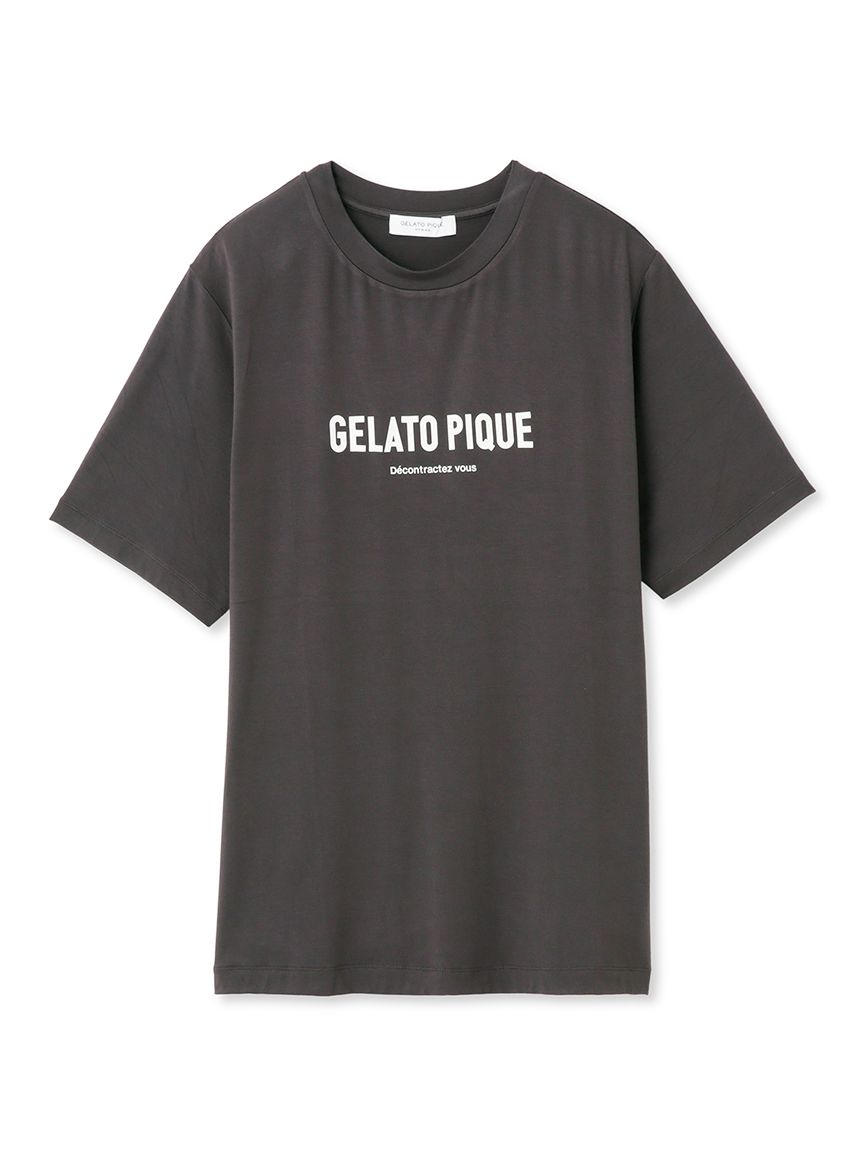 HOMME】レーヨンロゴTシャツ(カットソー・Tシャツ)｜ルームウェア